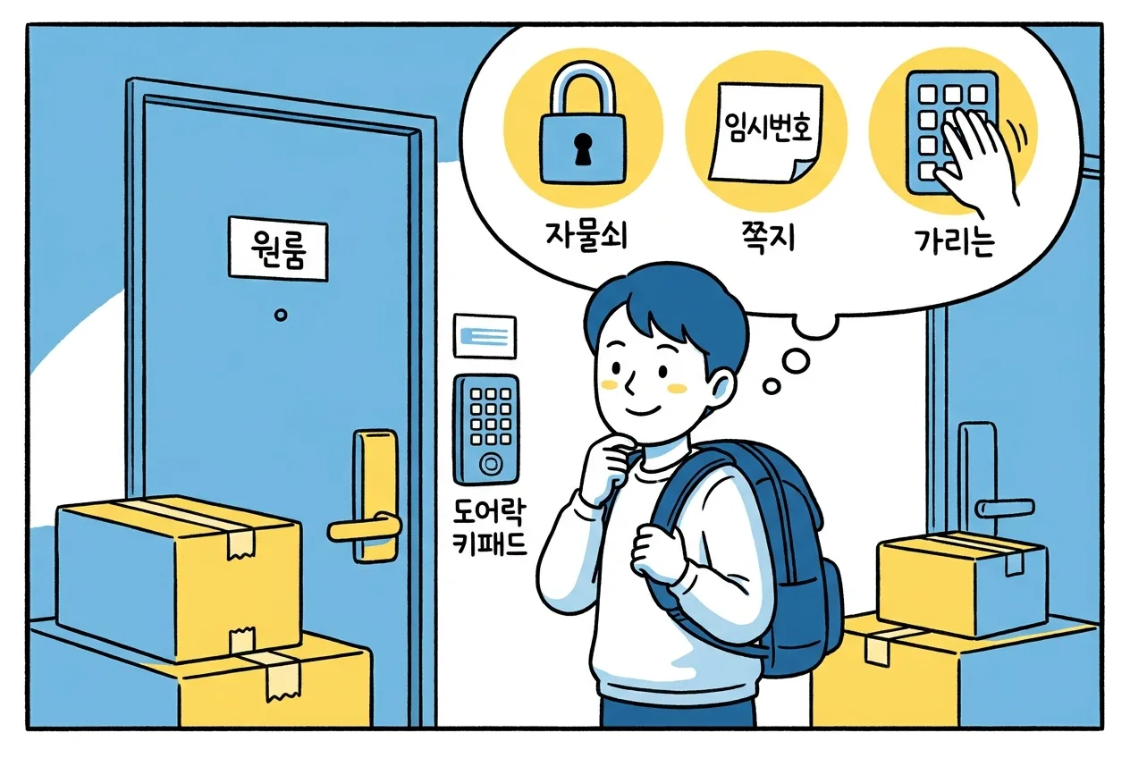 과천 도어락, 혼자 사는 첫 집에서 안전하게 쓰는 기본기